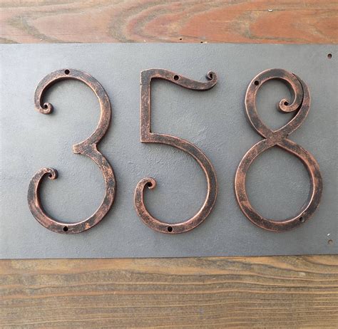 black metal house numbers uk|5 inch house numbers black.